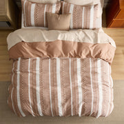 Cotton Boho Waffle Weave Duvet Cover Set