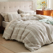 Cotton Boho Waffle Weave Duvet Cover Set