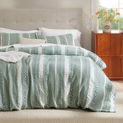 Cotton Boho Waffle Weave Duvet Cover Set