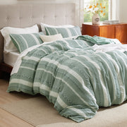 Cotton Boho Waffle Weave Duvet Cover Set