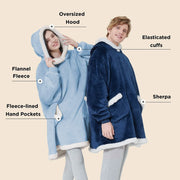 Sherpa Fleece Blanket Hoodie