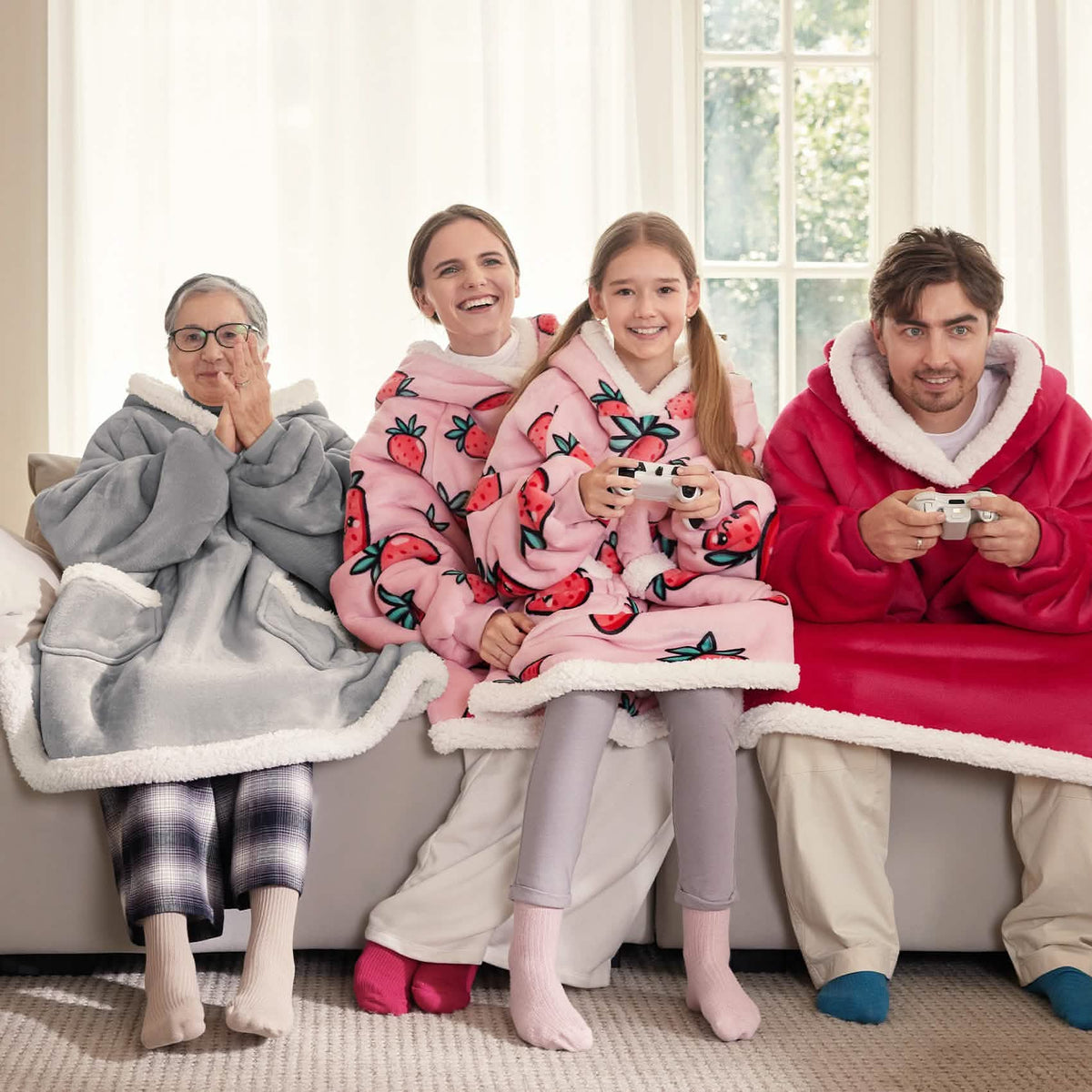 Sherpa Fleece Blanket Hoodie