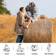 Sherpa Fleece Blanket Hoodie