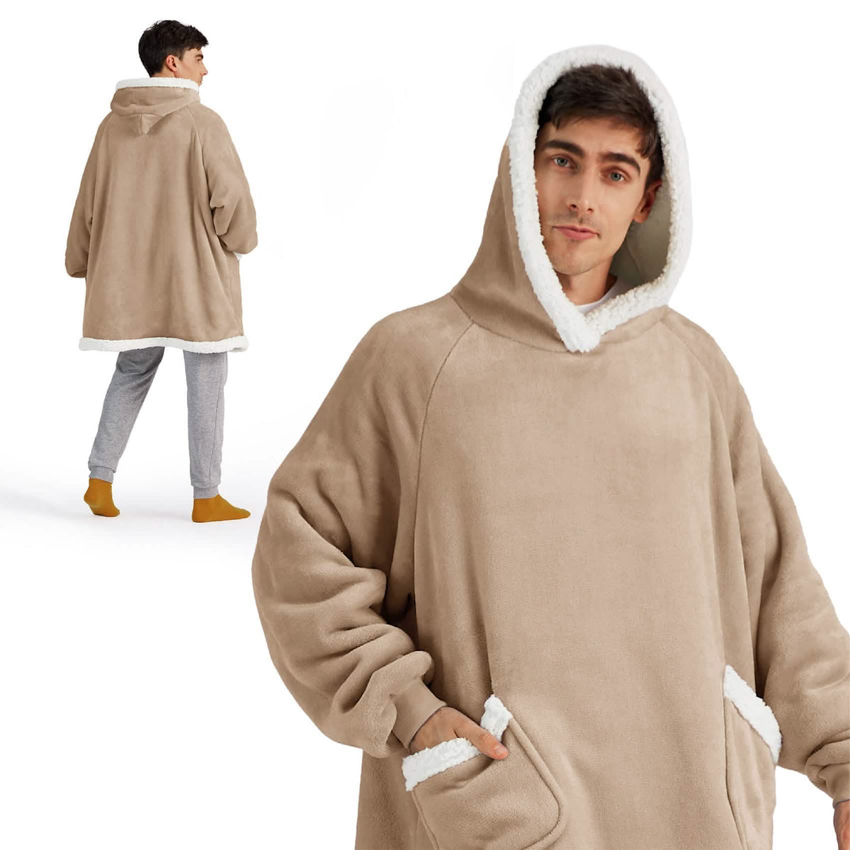Sherpa Fleece Blanket Hoodie