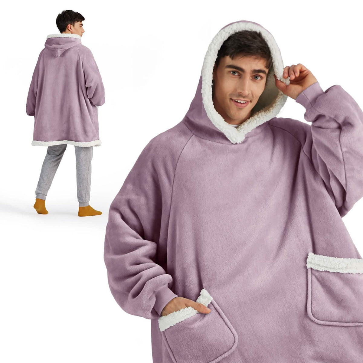 Sherpa Fleece Blanket Hoodie