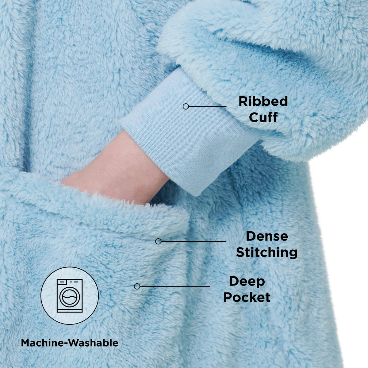 Shaggy Sherpa Blanket Hoodie