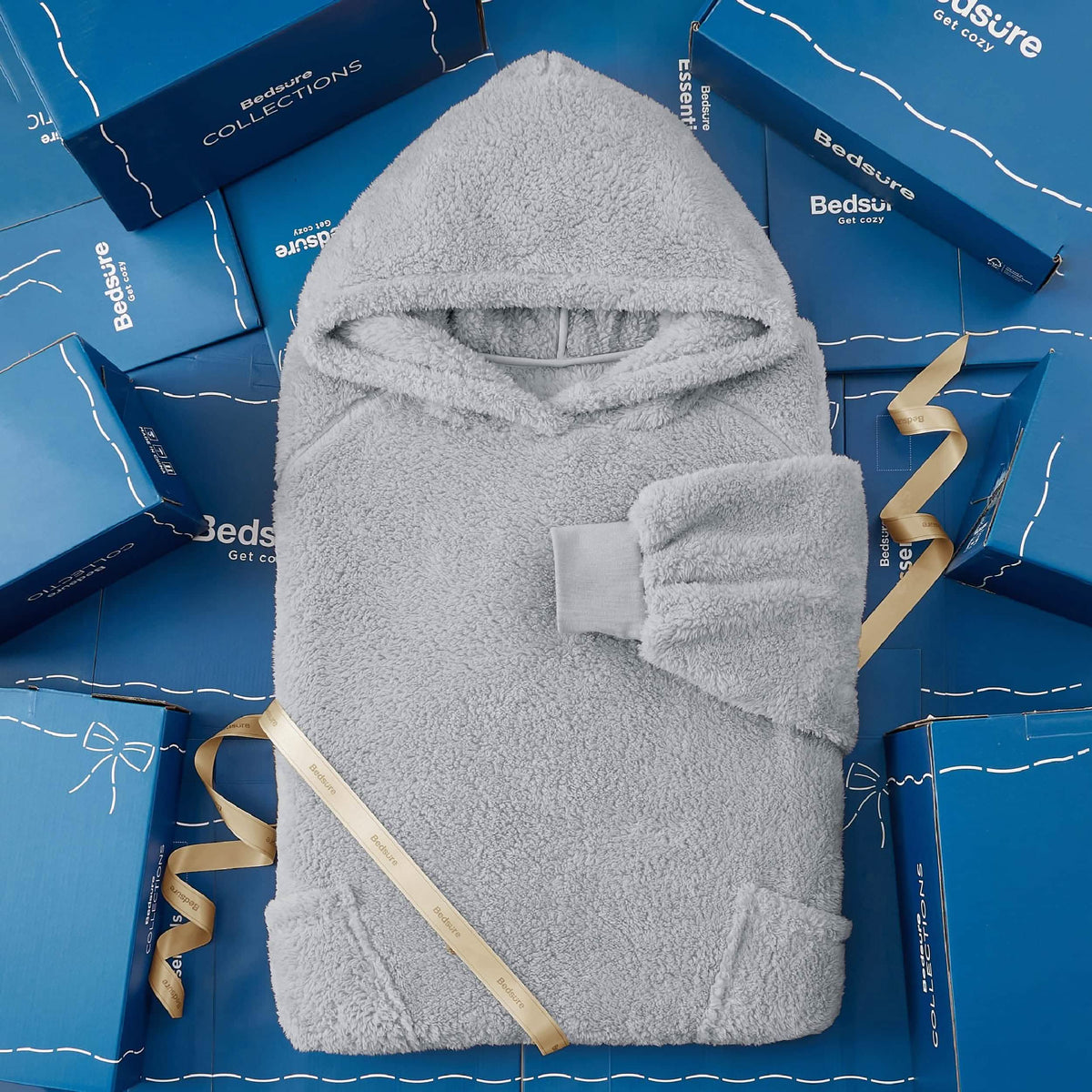 Shaggy Sherpa Blanket Hoodie