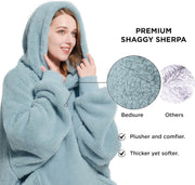 Shaggy Sherpa Blanket Hoodie