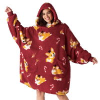 Shaggy Sherpa Blanket Hoodie