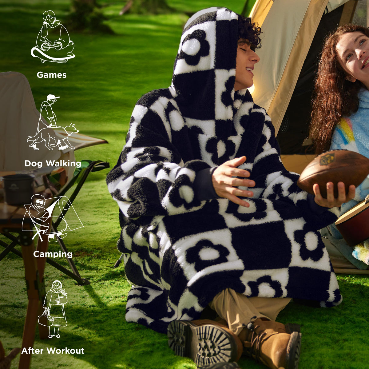 Shaggy Sherpa Blanket Hoodie