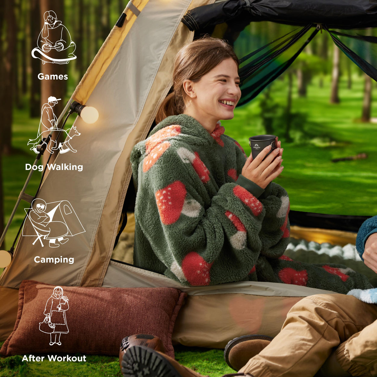Shaggy Sherpa Blanket Hoodie