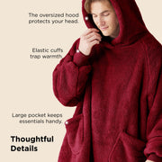 Shaggy Sherpa Blanket Hoodie