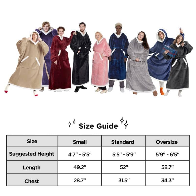 Sherpa Fleece Blanket Hoodie