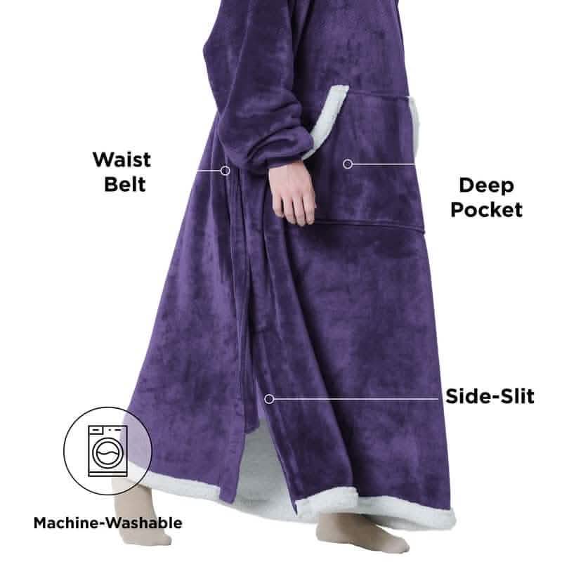 Sherpa Fleece Blanket Hoodie