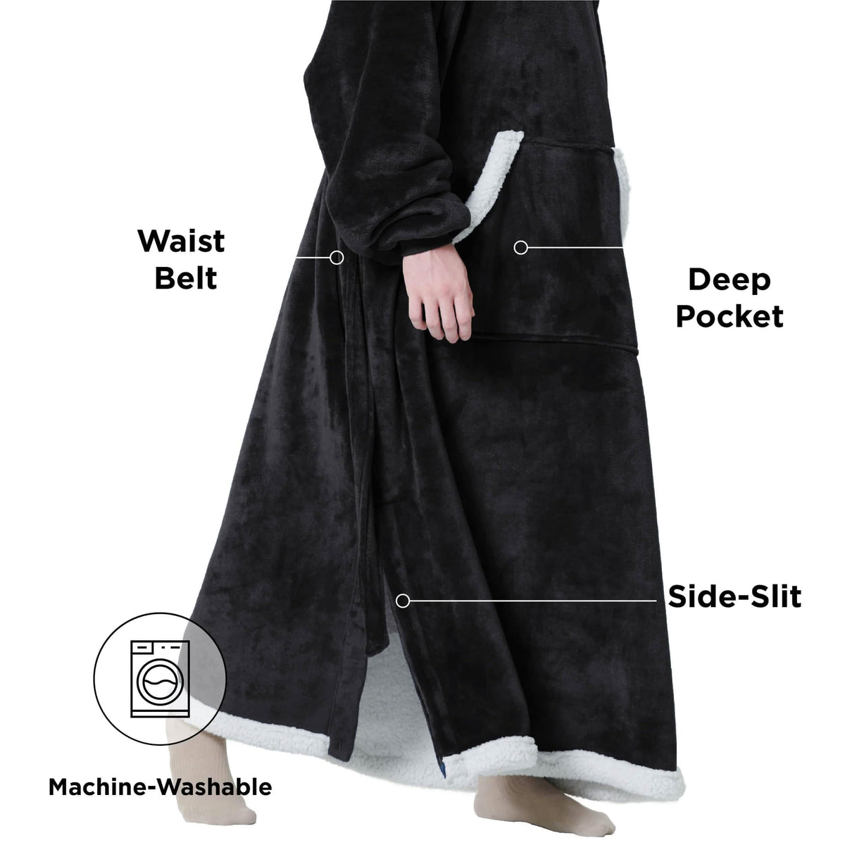 Sherpa Fleece Blanket Hoodie