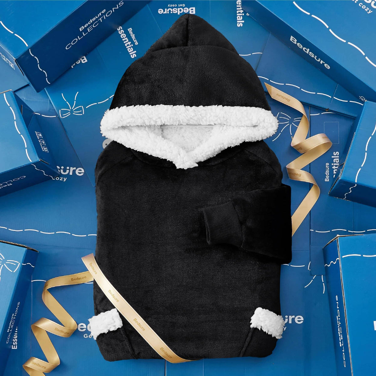 Sherpa Fleece Blanket Hoodie