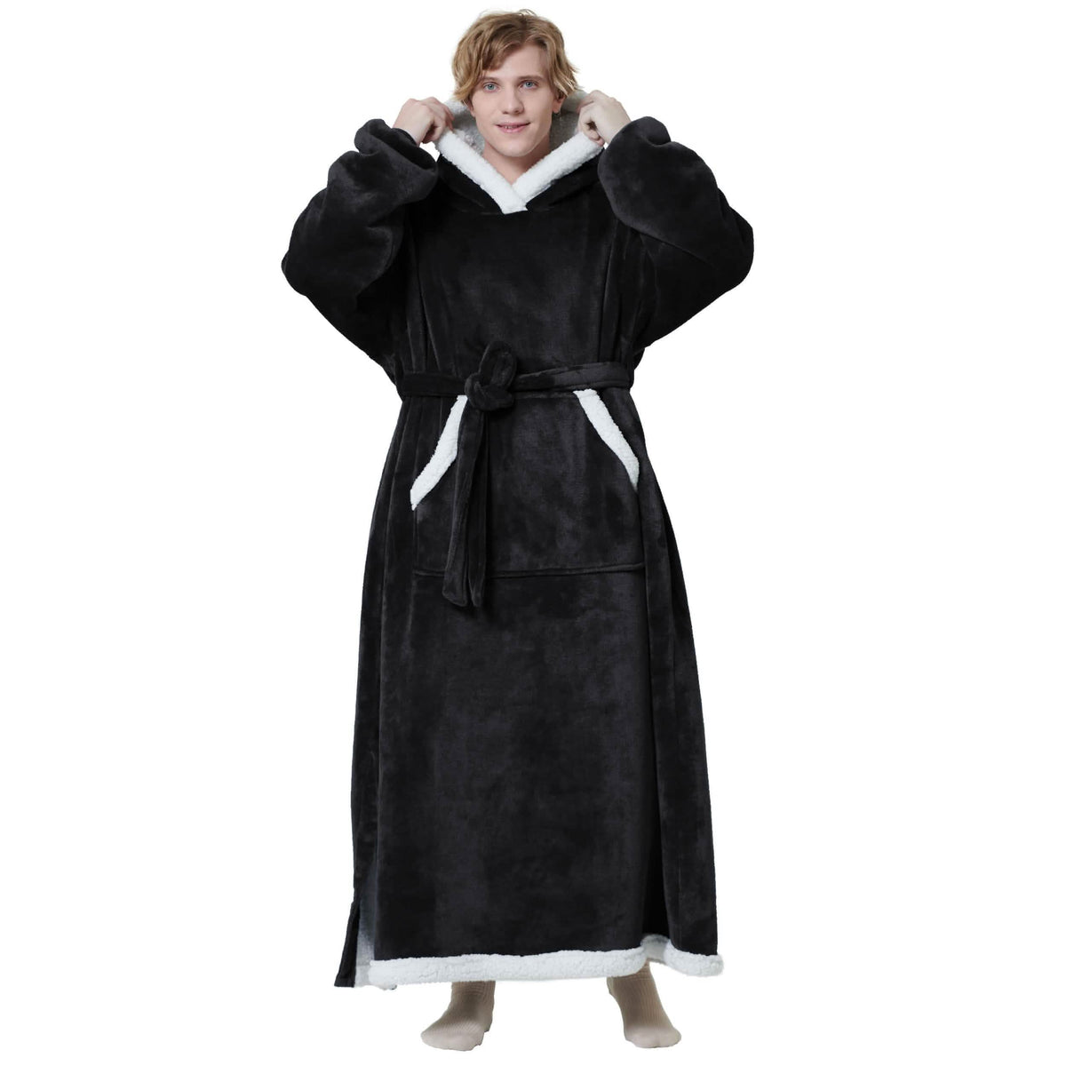 Sherpa Fleece Blanket Hoodie