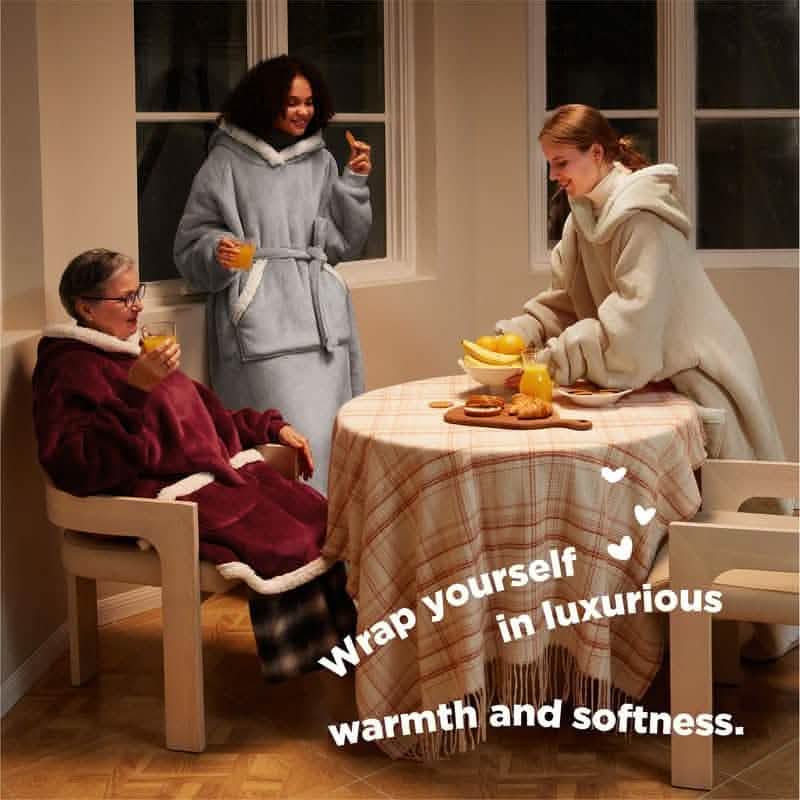 Sherpa Fleece Blanket Hoodie