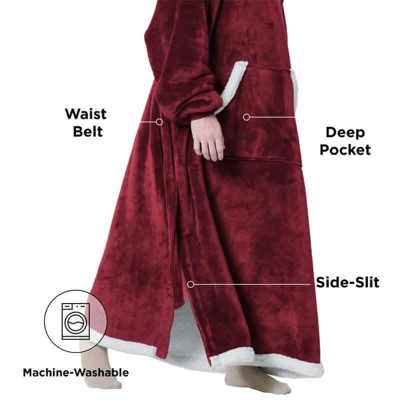Sherpa Fleece Blanket Hoodie