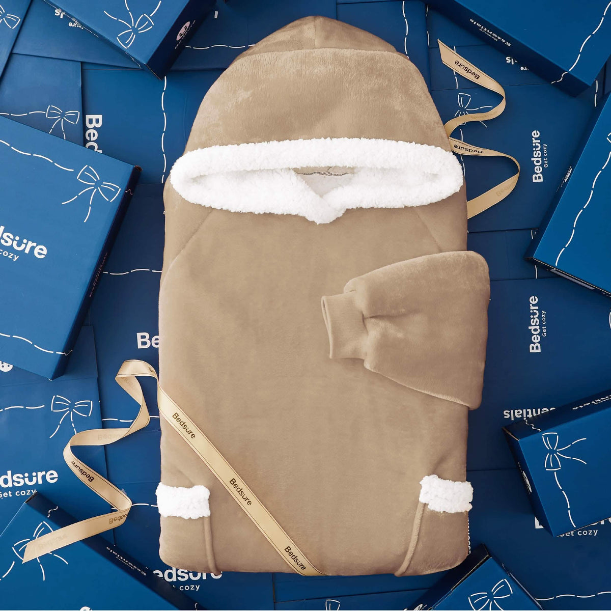Sherpa Fleece Blanket Hoodie