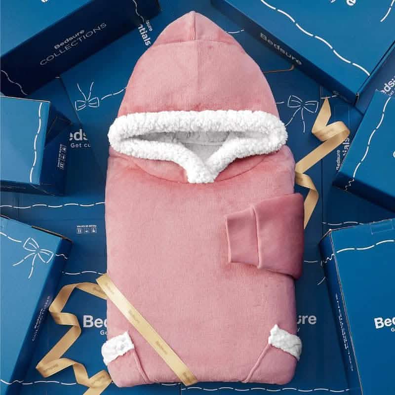 Sherpa Fleece Blanket Hoodie