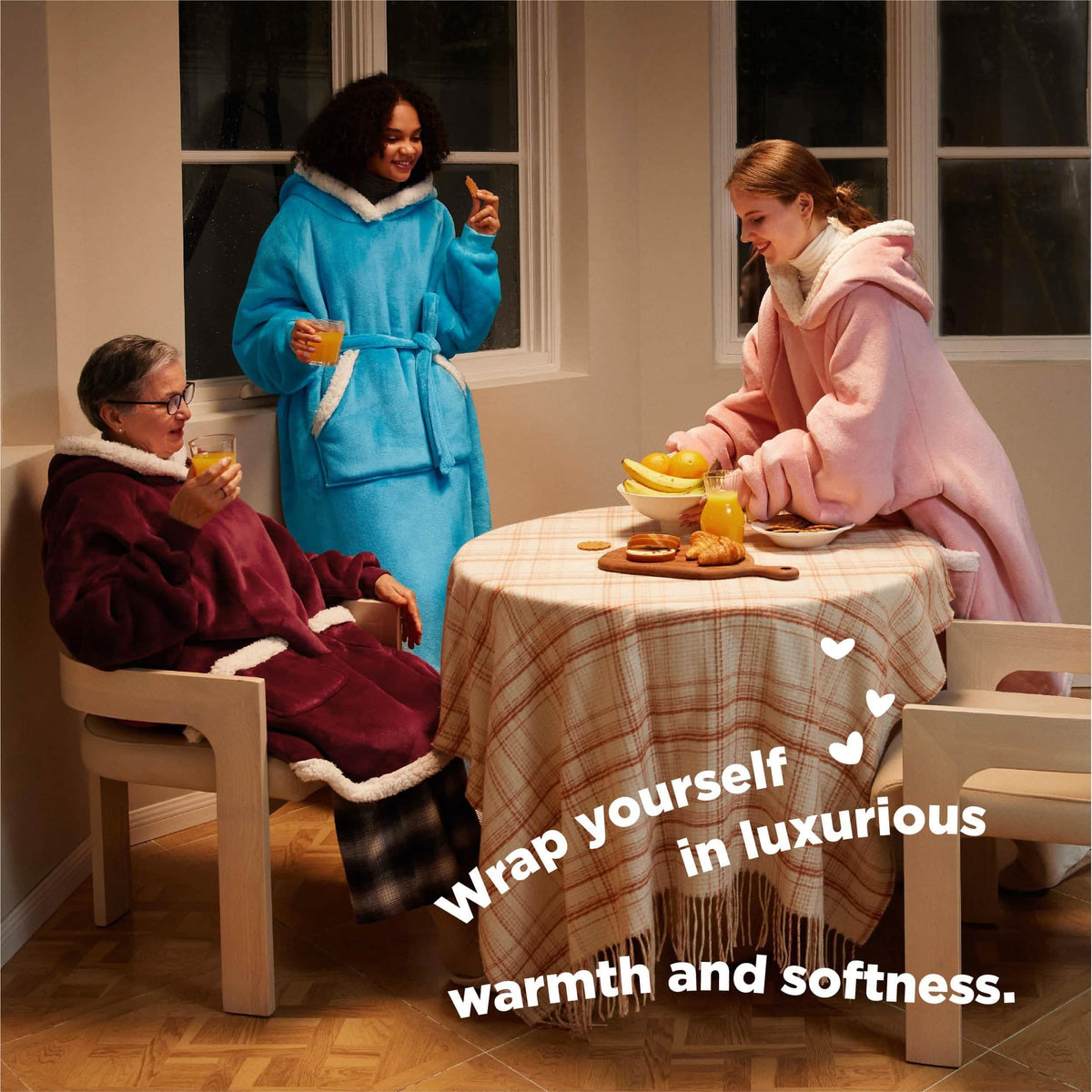 Sherpa Fleece Blanket Hoodie
