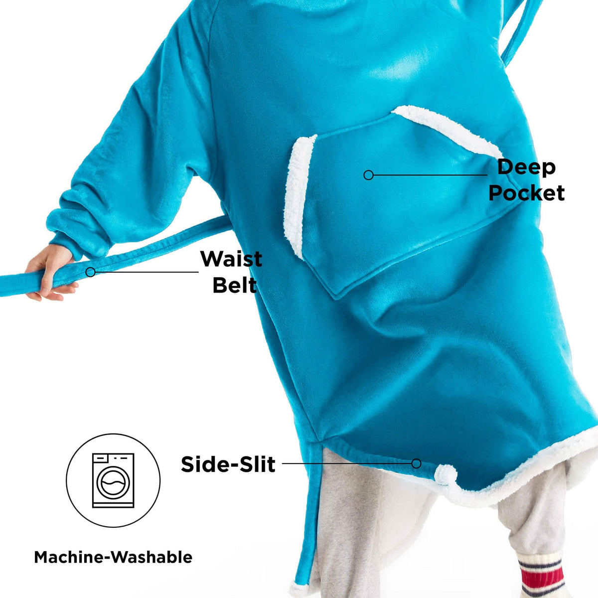 Sherpa Fleece Blanket Hoodie