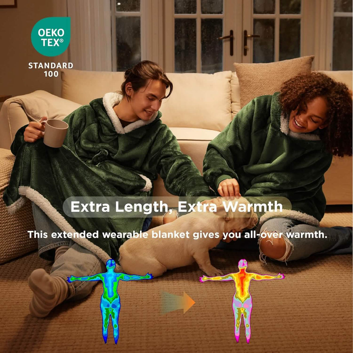Sherpa Fleece Blanket Hoodie