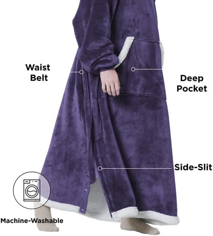 Sherpa Fleece Blanket Hoodie