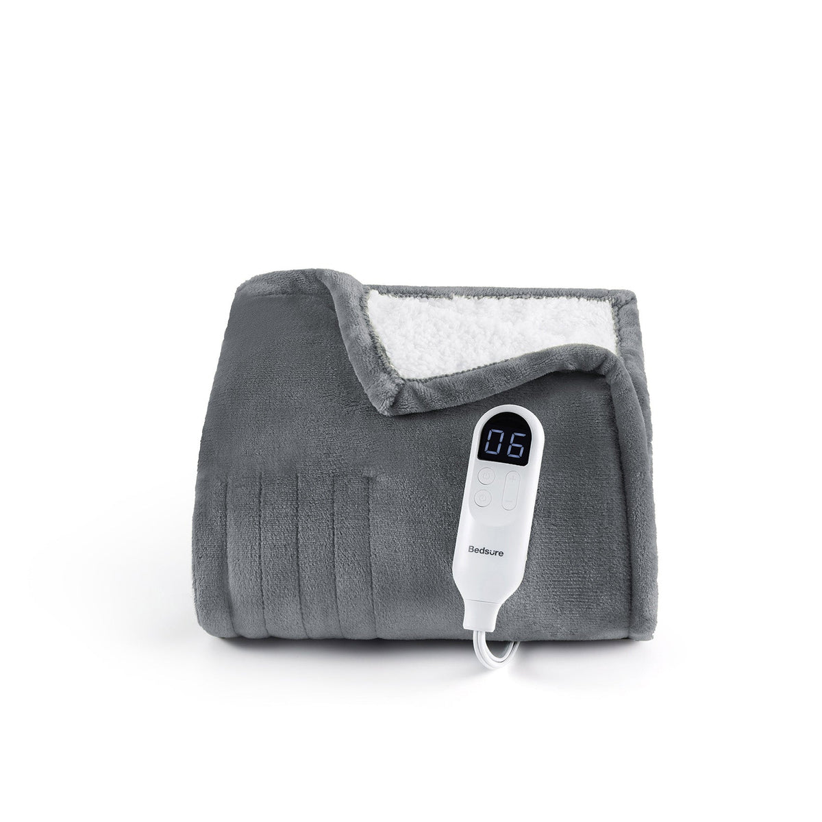 Solid Flannel Heated Blanket