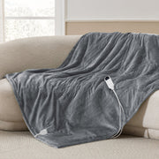 Solid Flannel Heated Blanket