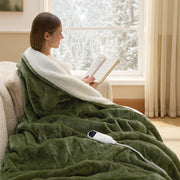 Solid Flannel Heated Blanket