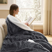 Solid Flannel Heated Blanket