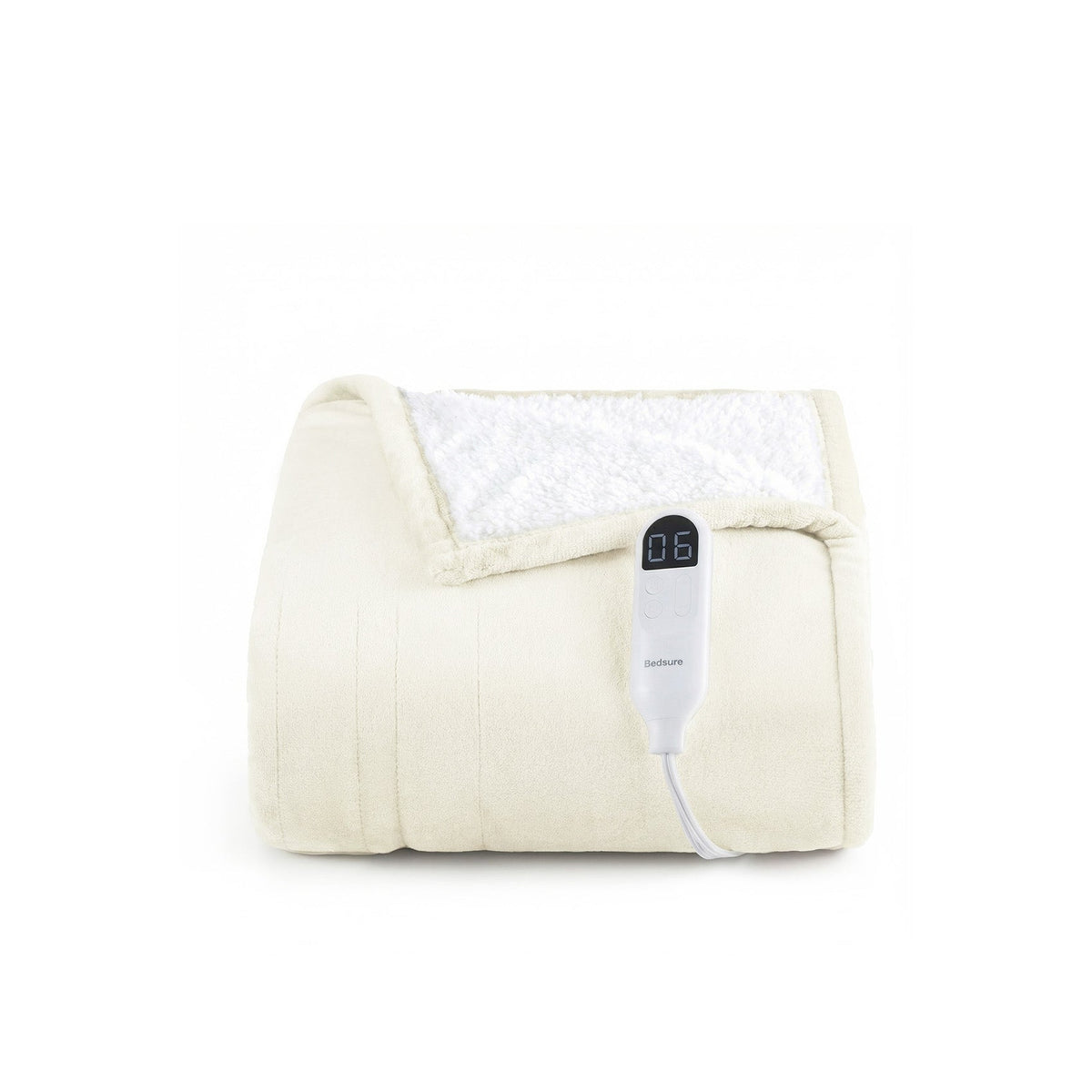 Solid Flannel Heated Blanket