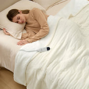 Solid Flannel Heated Blanket