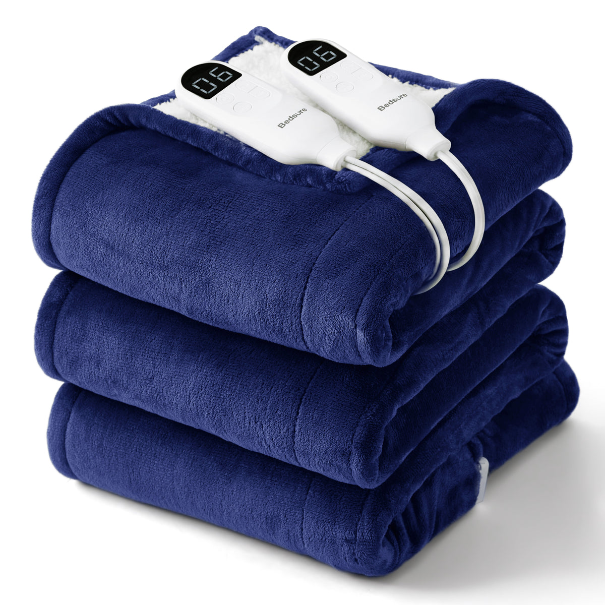 Solid Flannel Heated Blanket