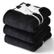 Solid Flannel Heated Blanket