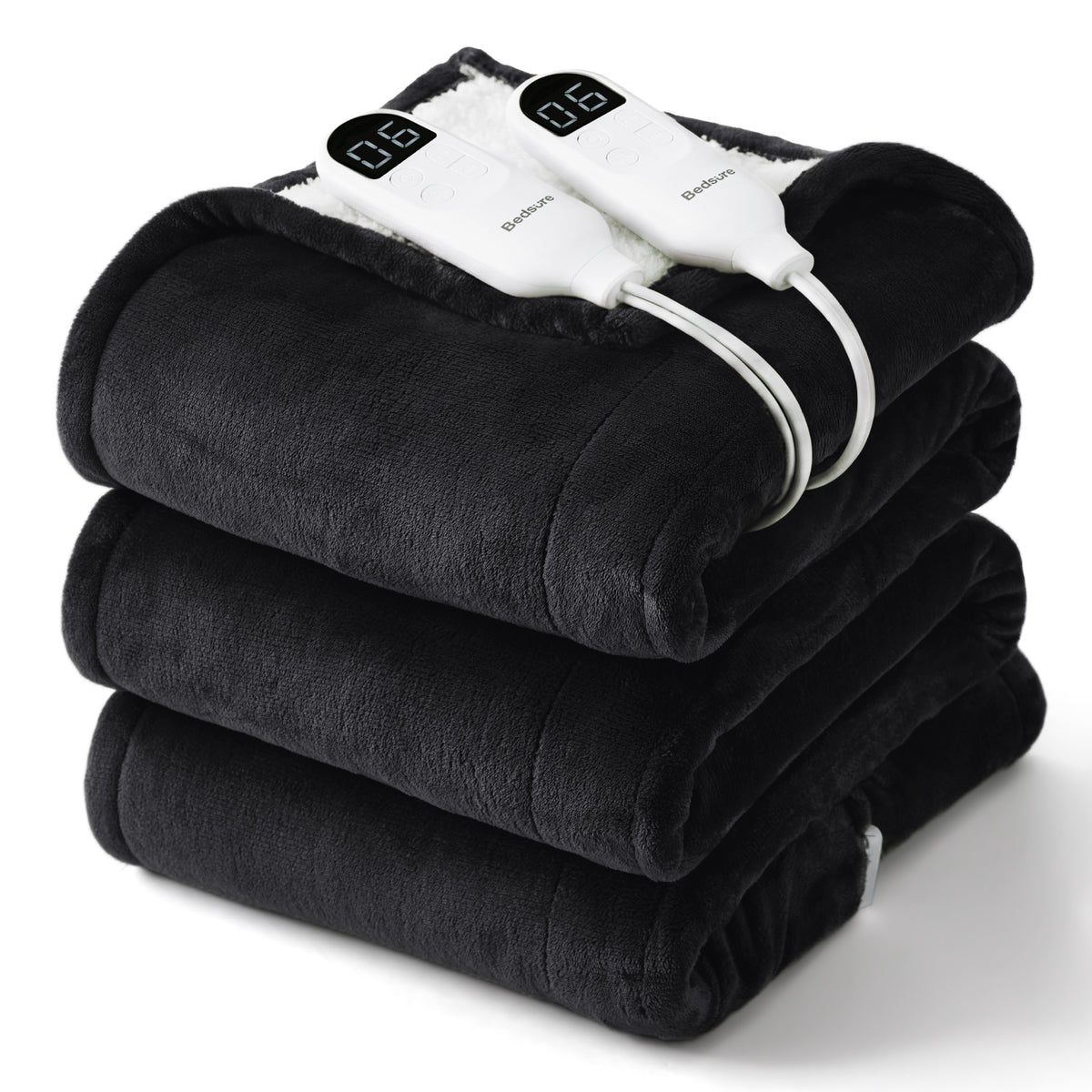 Solid Flannel Heated Blanket