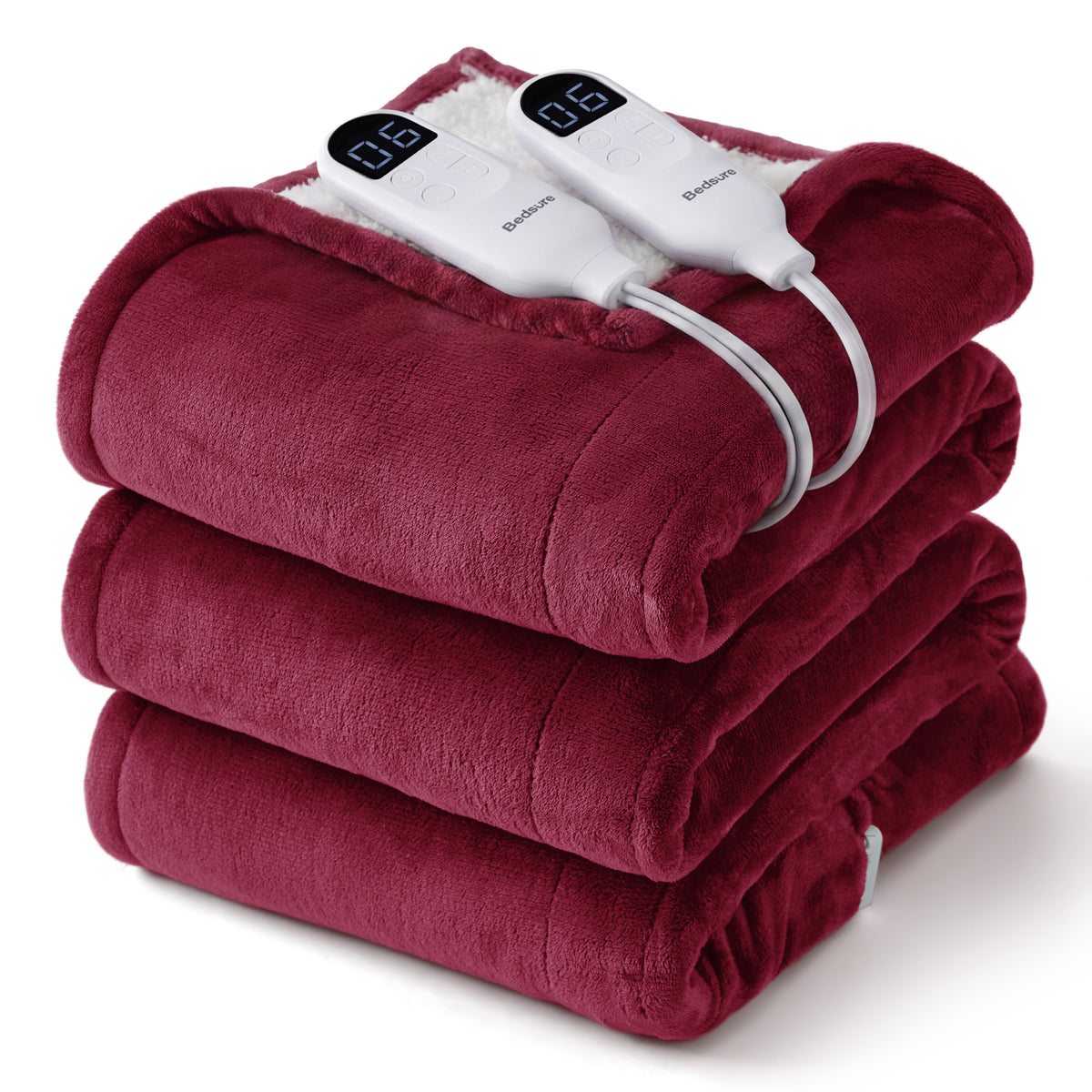 Solid Flannel Heated Blanket