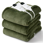 Solid Flannel Heated Blanket
