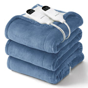 Solid Flannel Heated Blanket