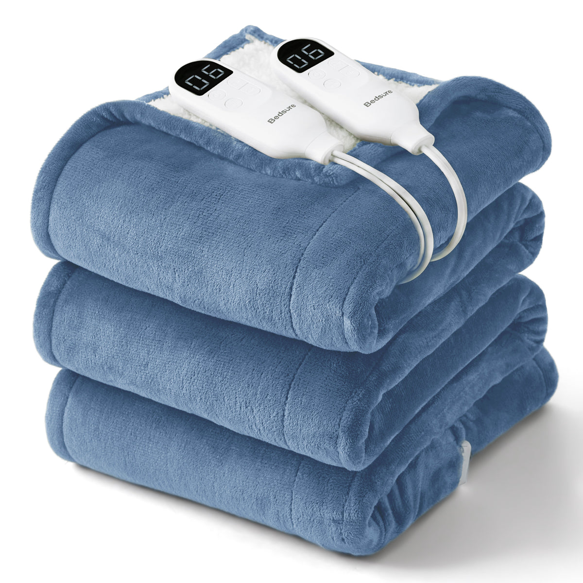 Solid Flannel Heated Blanket
