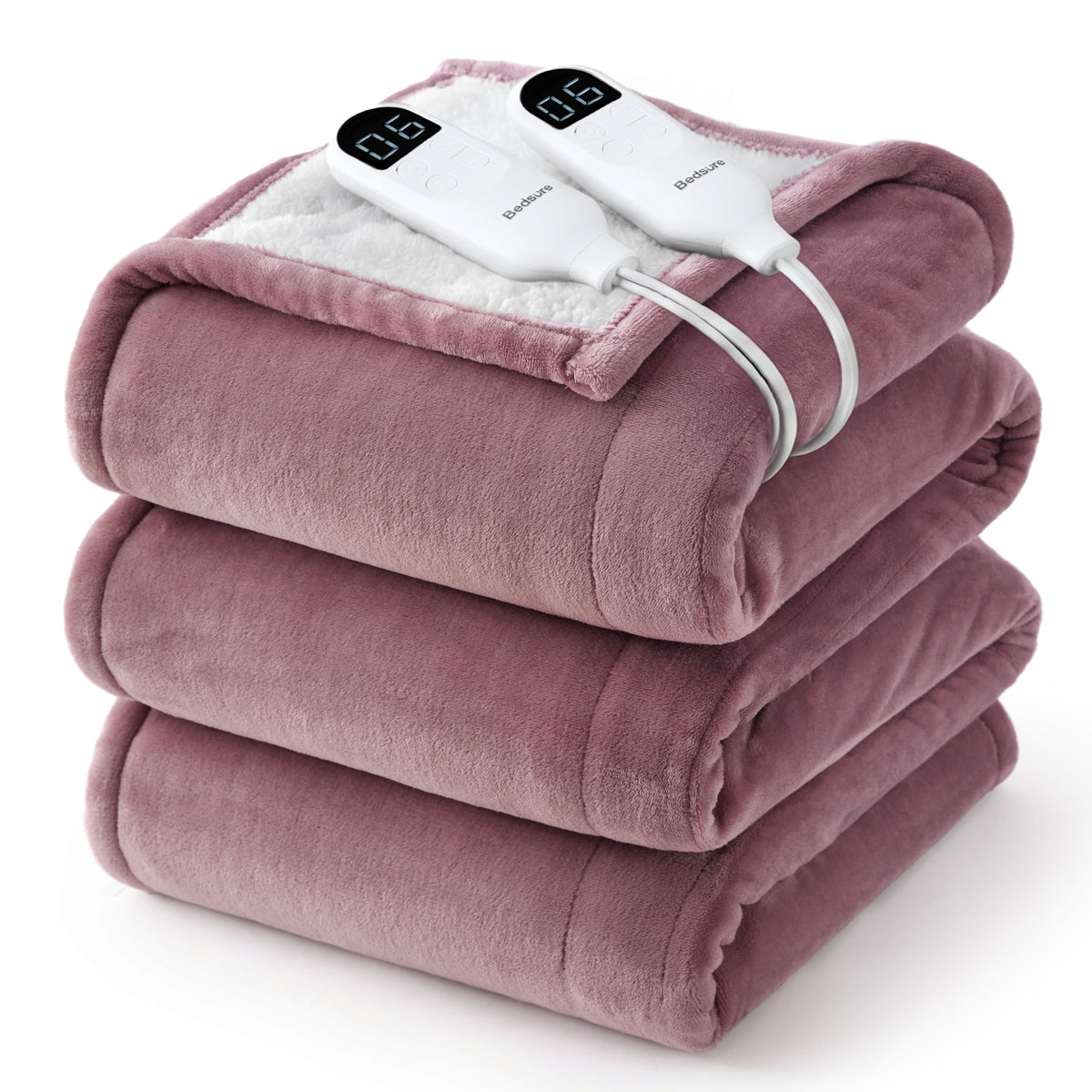 Solid Flannel Heated Blanket