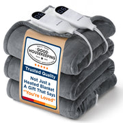 Solid Flannel Heated Blanket