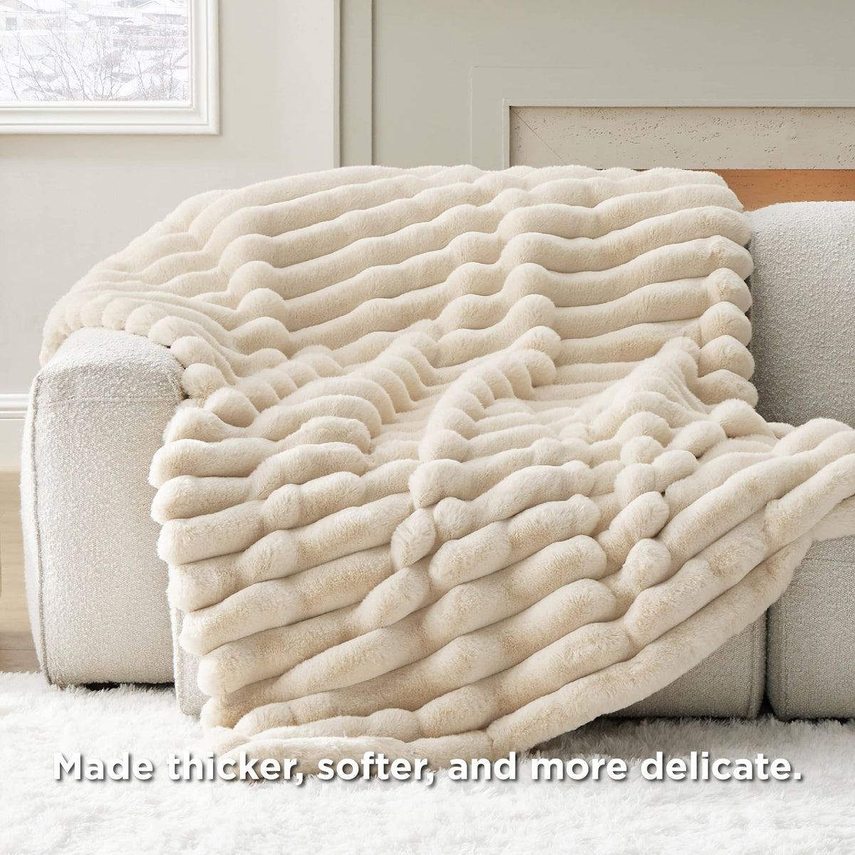 Plush Stripe Blanket