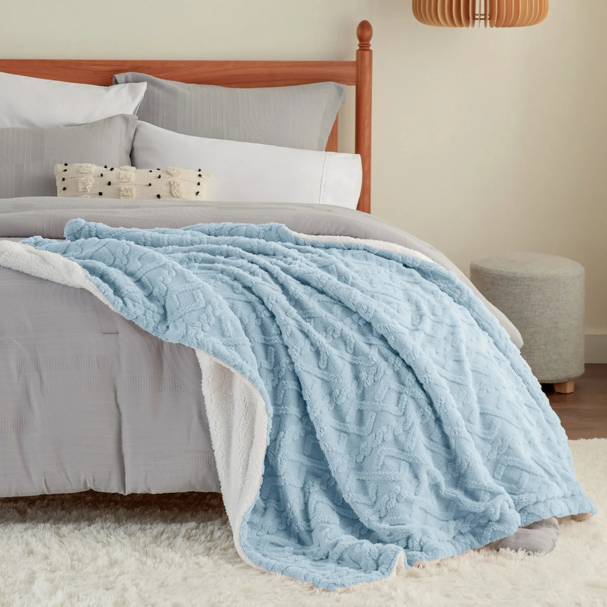 Sherpa Throw Blanket For Couch