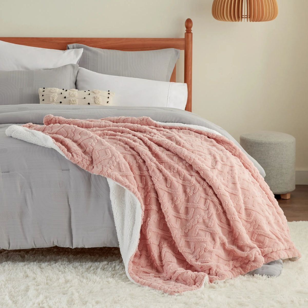 Sherpa Throw Blanket For Couch