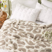 Feather Yarn Throw Blanket