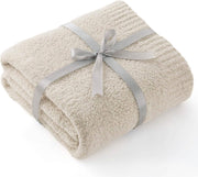 Feather Yarn Throw Blanket