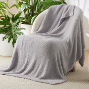 Feather Yarn Throw Blanket